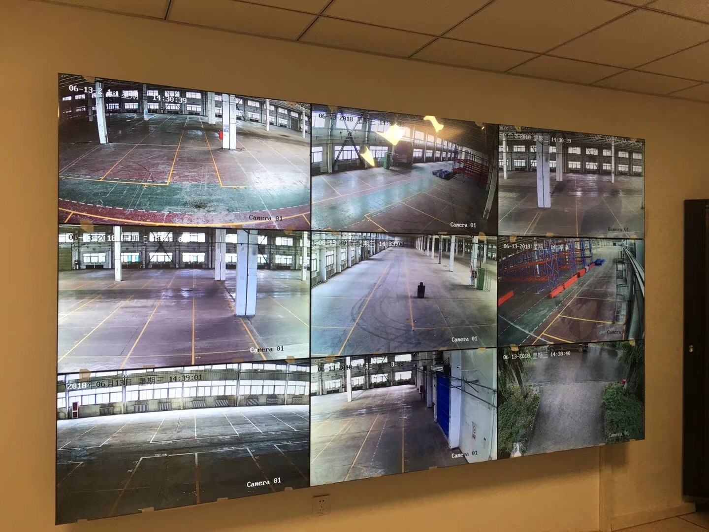 科勒衛(wèi)浴庫(kù)房拼接屏和70個(gè)頭監(jiān)控系統(tǒng)安裝案例